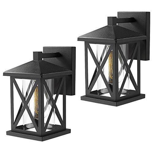 Jazava Outdoor Wall Sconce Light Fixtures 2 Pack, 11.5 Jazava Outdoor Wall Sconce Light Fixtures 2 Pack, 11.5