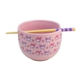thumbnail image 4 of Bowl Ramen con Palillos, Diseño Kuromi y My Melody Kawaii Sanrio, Tazón para Sopas, Fideos y Snacks, Capacidad 592 ml, 4 of 26