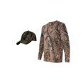 thumbnail image 1 of Tree Camouflage Long Sleeve Shirt + Upscale Camo Hat, AP L, 1 of 2