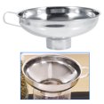 thumbnail image 1 of Embudo de Acero Inoxidable Hogar Ancho de la boca Enlatado Tarros de alba?il Embudo con mango Manija Utensilios de cocina Especias Polvo líquido Frijol Mermelada Metal Lavavajillas Caja fuerte (T Ecomeon no, 1 of 6