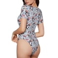 thumbnail image 3 of Naloa I Love USA Women's Short-Sleeved Onesie, One-Piece Swimsuit for Parties, dates, clubs - XX-Large, 3 of 9