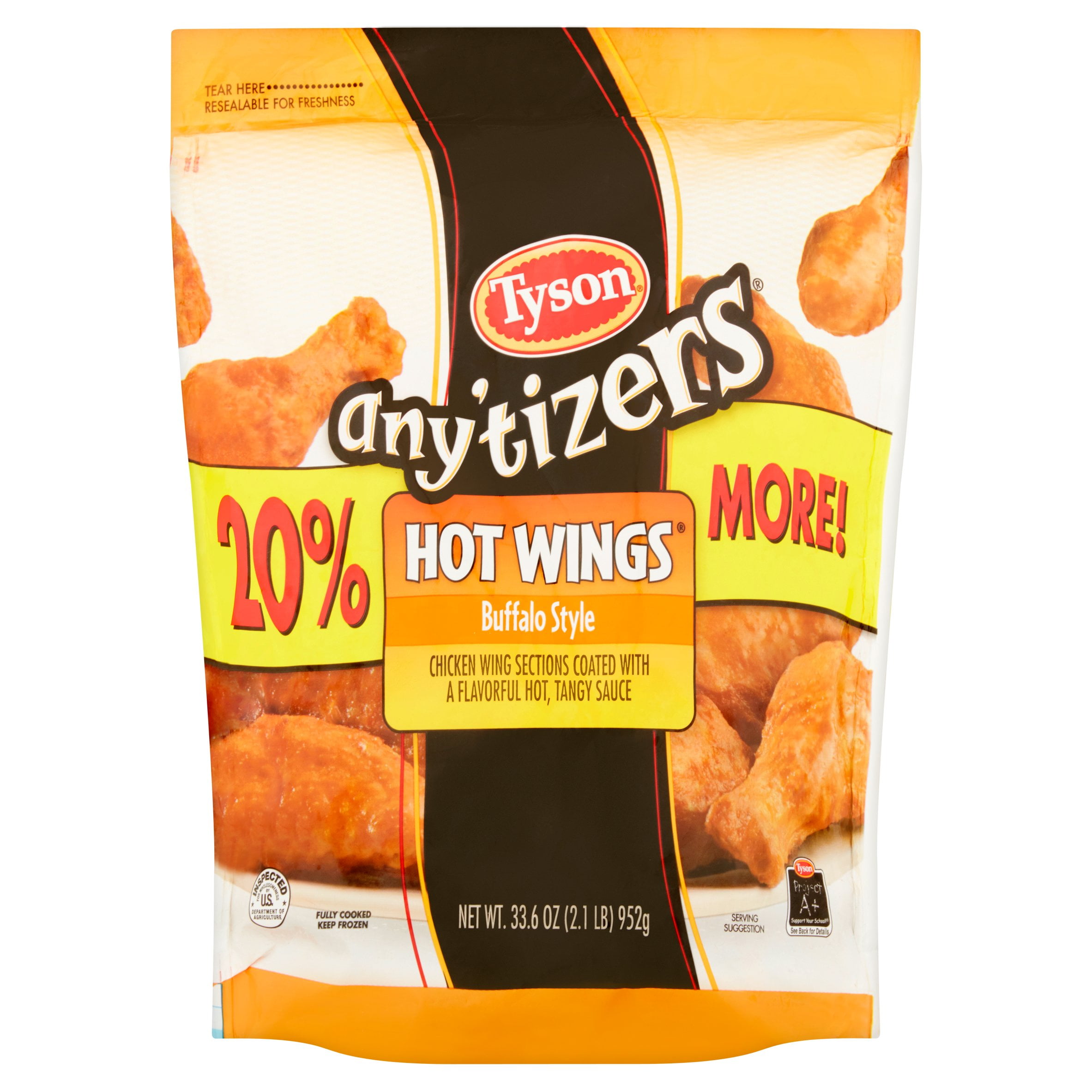 tyson anytizer buffalo wings air fryer Tyson anytizer wings in air
