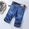 thumbnail image 2 of Summer Men Short Denim Jeans Thin Casual New Cool Pants Short Elastic Daily High Quality Trousers New Arrivals, 2 of 7