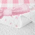 thumbnail image 5 of Manfei Ribbon Bow Knot Quilt Full,Alphabet J Design Full Bedspread Sets,3-Piece,1 Coverlet and 2 Pillowcases, 5 of 7