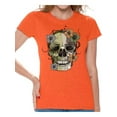 thumbnail image 1 of Awkward Styles Skull T-Shirt Floral Shirts for Women, 1 of 4