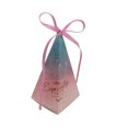 thumbnail image 1 of CAROOTU 50Pcs Pyramid Shape Candy Boxes with Ribbon Wedding Birthday Party Favor, 1 of 7