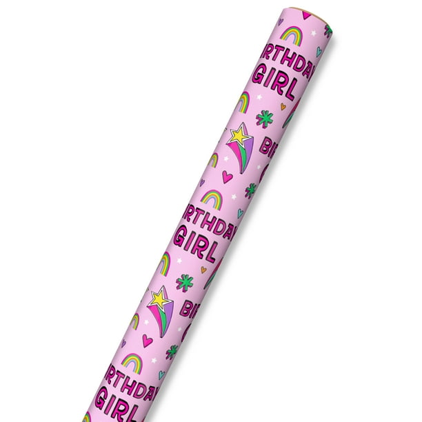 Hallmark Wrapping Paper (Birthday Girl Pink)