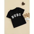 thumbnail image 4 of Chollius Toddler Boys Girls Short Sleeve BUBS Letter Print T-Shirt Infant Summer Loose Fit Tops Clothes, 4 of 8