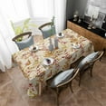 thumbnail image 3 of Rectangle Tablecloth Waterproof for Kitchen Dining, Thanksgiving Polyester Wrinkle Textured Tablecloths, Indoor and Outdoor Decor Resistant Washable Desktop Protectors Tablecloths, 60x84 Inch, 3 of 6