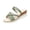Mint Green, variant on Women's Slide Sandals Espadrille Wedge Open Toe Two-Way Wear Rhinestone Crisscross Ribbed Fabric Boho Platform Slip On Mules Mint Green 8.5