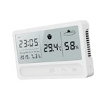 WRITWAA Thermomètre électronique de la maison Thermometer Touch écran blanc 1Pack