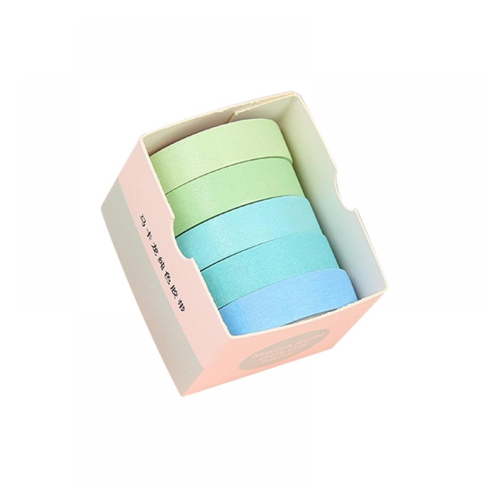 5 rolls Paper Masking Tape Gift & Craft Tape Decor Washi Tapes DIY decorative st 