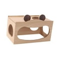 thumbnail image 5 of balikha Hamster Wood House Peep Shed Wheel Ind Surprise, Cabin, Retreat Cage Accessories Mouse Dwarf Hamster Exploration Toys for Lemming S, 5 of 9