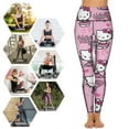 thumbnail image 4 of Hello Kitty High Waisted Leggings for Women, Yoga Pants with Pockets, Soft Athletic Tummy Control Pants for Running Yoga Workout, 4 of 5