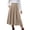 Khaki, variant on yillto Womens Corduroy Skirts Pleated High Waist Flowy Loose Fall Winter Long Skirt with Pockets S-XXXL