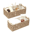 thumbnail image 2 of Macrame Storage Basket Boho Decor Baskets for Organizing Woven Decorative Basket for Countertop Toilet Paper Basket B, 2 of 6