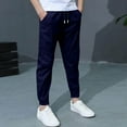 thumbnail image 5 of FDDMis Black Pants for Boys High Waisted Trousers Denim Sweat Pants 8 Year Old Boy Clothes Boy Size 10 Baby Boys Clothes 9-12 Months Baby Boy Newborn, Navy 7-8 Years, 5 of 8