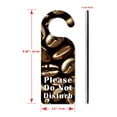 thumbnail image 3 of Do Not Disturb Door Knob Hanger Sign - Coffee Beans, 3 of 3