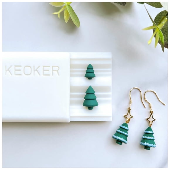 Rodillo de bolas de arcilla polimérica Keoker para árbol de Navidad, 10 mm y 15 mm