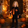 thumbnail image 3 of Halloween Candy Bag, Trick or Treat, Halloween Pumpkin Ghost Felt Tote Bag, 3D Halloween Party Favor Holder, Creative Holiday Gift Bag with Handle for Seasonal Decoration Display, 3 of 4
