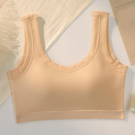 

Aayomet Shapewear Bodysuit Women Seamless Bra Brief Set Double Shoulder Straps Underwear Soft Padded Tops Ladies Underwear Beige M