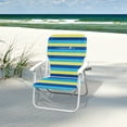 thumbnail image 6 of Caribbean Joe Folding Beach Chair - Blue Yellow Stripes, 6 of 6