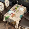 thumbnail image 2 of Red Mushroom Cartoon Light Pattern Rectangle Tablecloth 60"x102",Waterproof Polyester Rectangle Table Cloth, Wipeable Spillproof Polyester Tablecloth for Dining, Camping, Indoor and Outdoor, 2 of 6