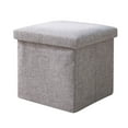 thumbnail image 2 of Vaidha Tabouret de Rangement Multifonctionnel Peut s'Asseoir, Tabouret de Rangement, Combinaison de Couleurs pour la Maison, Boîte de Rangement Pliable en Tissu, Tabouret pour Changer de Chaussures, 2 of 3