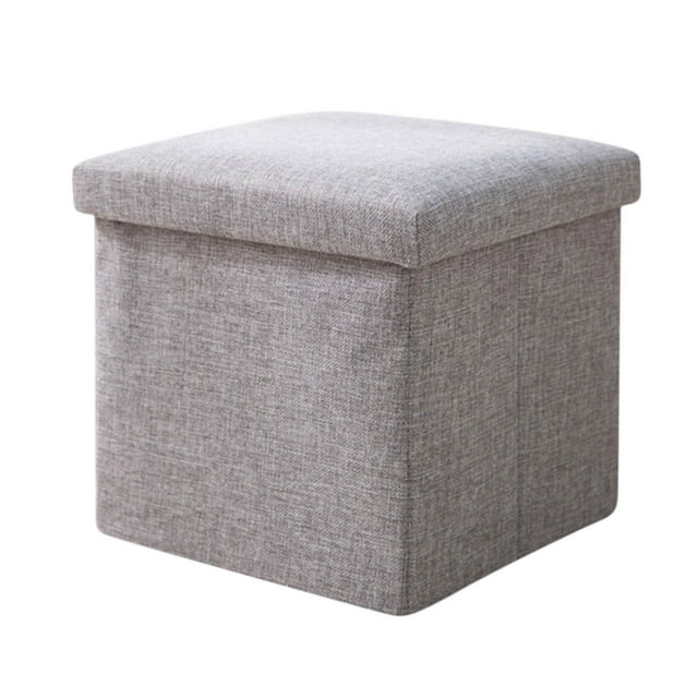 Tabouret de Rangement Multifonctionnel Pouvant s'Asseoir, Tabouret de Rangement, Boîte de Rangement Pliable en Tissu Uni pour la Maison, Tabouret pour Changer de Chaussures