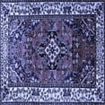 thumbnail image 1 of Ahgly Company Indoor Square Persian Blue Traditional Area Rugs, 5' Square, 1 of 4