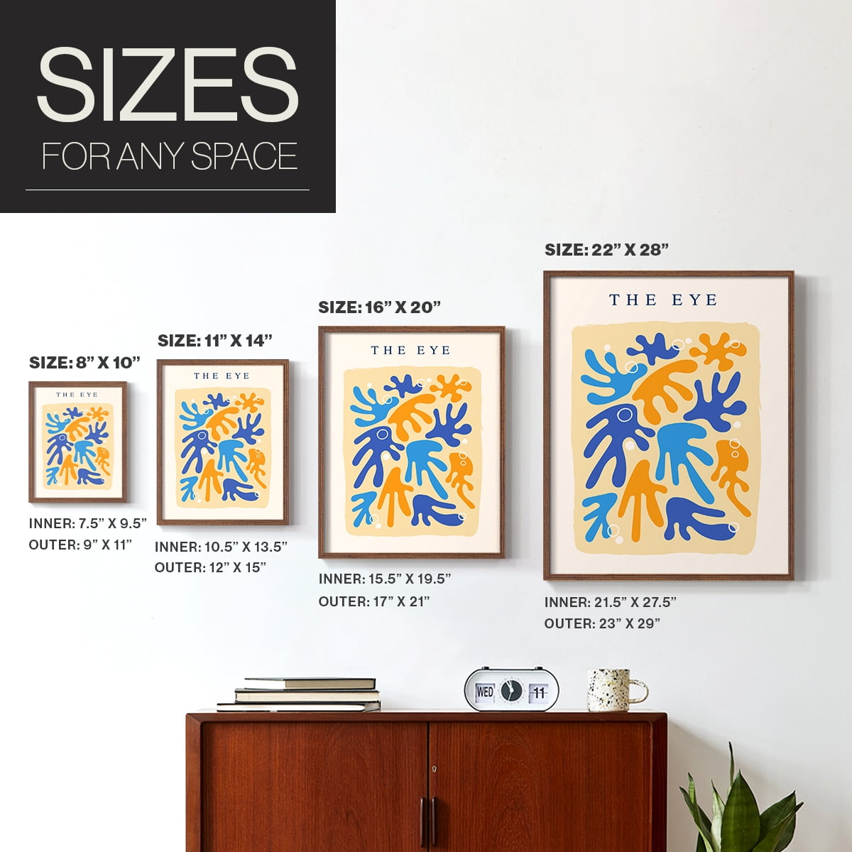 Matisse CCCIX in Brown Solid Wood 22 x 28 Framed Print