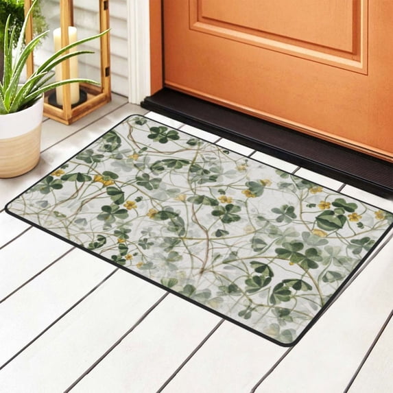 ZICANCN Area Rugs Doormat , Leaves Flowers Plants Floral Design Facecloth Non-Slip Floor Mat Rug for Living Room Kitchen Sink Area Indoor Outdoor Entrance 72"x48"