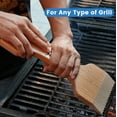 thumbnail image 3 of CONSDAN Grill Scraper, Soild Oak Wooden Grill Brush, Grill Scraper for Outdoor Grill, Bristle Free Grill Scrapers, Grill Grate Cleaner Safe Wood Grill Brusher, 3 of 7