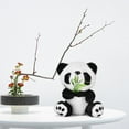 thumbnail image 2 of Adorable Lindo Oso Panda de Peluche de Felpa Suave mu?eca de Regalo de Navidad Juguetes Mini Panda Comiendo bambú de Peluche de Juguete para ni?os Ecomeon no, 2 of 4