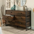thumbnail image 4 of Sauder La Collection Briarbrook Commode 6 Tiroirs, Finition Barrel Oak, 430262, 4 of 9