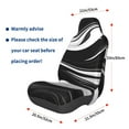 thumbnail image 3 of Wukai Abstract Black White Swirls Full Set Car Seat Covers with Soft Padding Universal Auto Front Seats Protector and Cushion Mat, 3 of 5