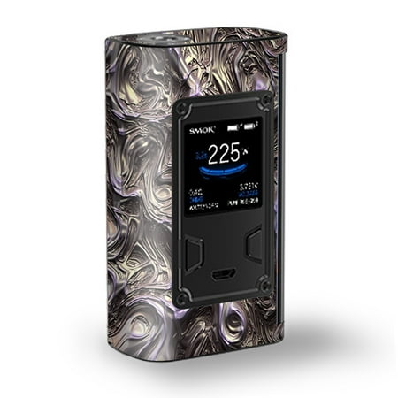 Skin Decal Vinyl Wrap for Smok Majesty 225W TC Kit Vape Kit skins stickers cover / Molten Melted metal Liquid Formed