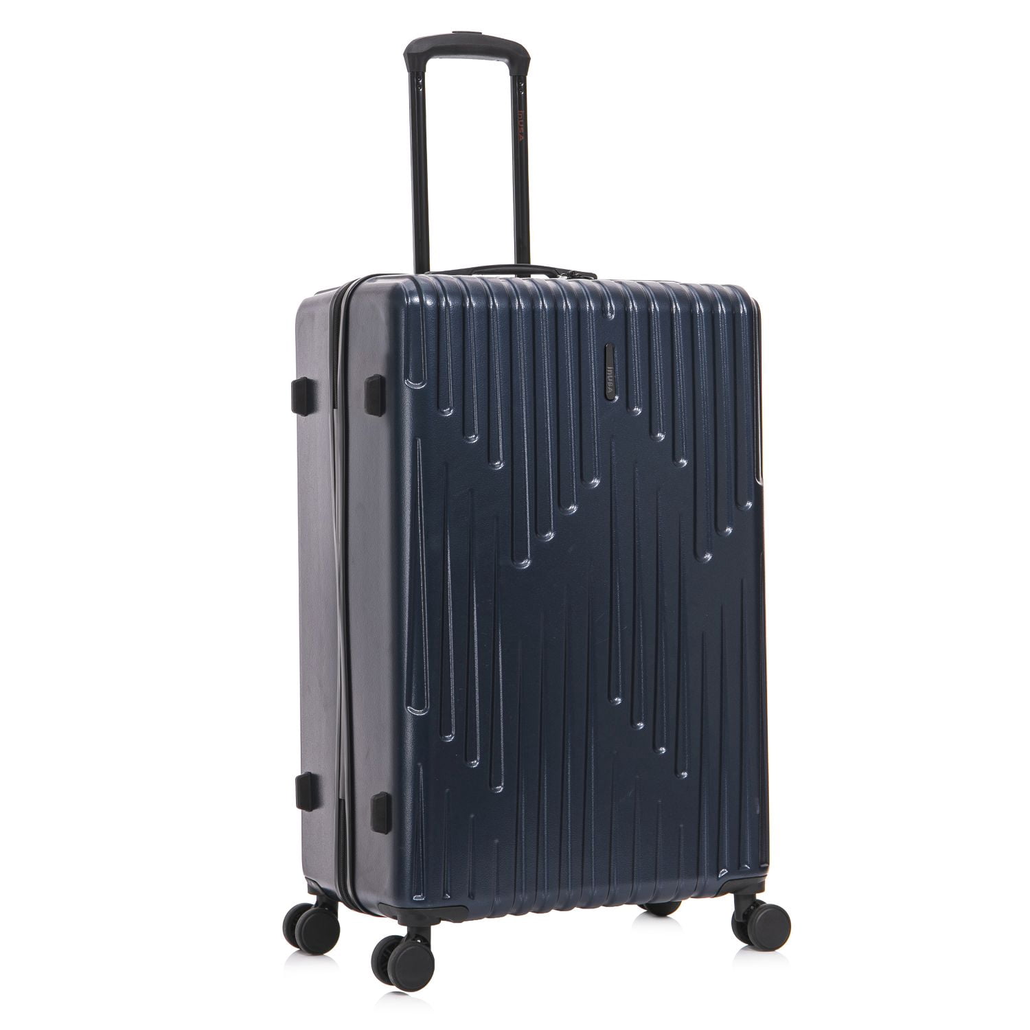 InUSA DRIP 28" Hardside Lightweight Checked Luggage with Spinner Wheels, Handle and Trolley, Navy Blue