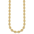 thumbnail image 2 of Diamond2Deal 14K Yellow Gold Polished 8.4mm Anchor Link Necklace for Women 34", 2 of 5