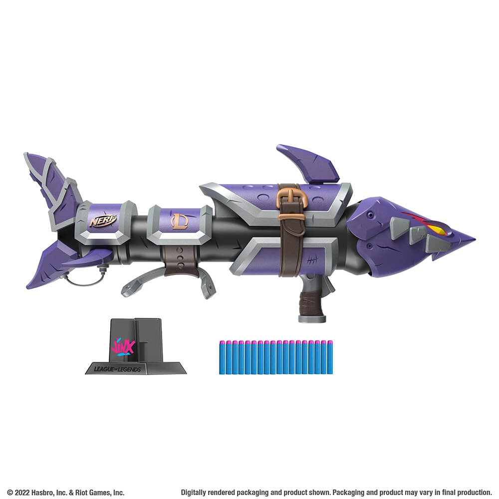 Nerf F6382 LMTD League of Legends Jinx Fishbones Blaster - image 2 of 3