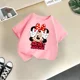 thumbnail image 3 of Ropa infantil de Disney Mickey Minnie, camiseta para niños, camiseta de verano de manga corta para niñas, camiseta de algodón, camiseta bonita de dibujos animados para niños y niñas, 3 of 5