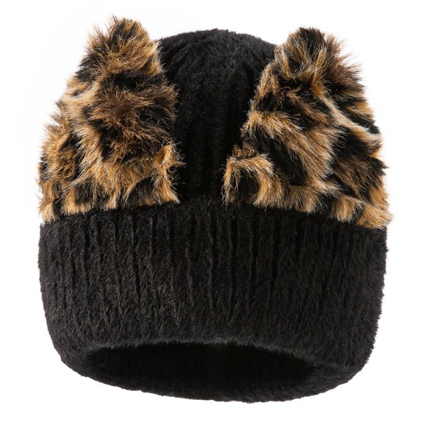 Gorro De Lana De Punto, Gorros Cálidos De Invierno, Gorro Diario Para Mujer, Gorro Con Orejas Suaves Para Esquiar Al Aire Libre, Ciclismo, Viajar Sweethay OD016822-02