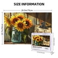 thumbnail image 5 of 1000 PCS Sunshine Slogan Sunflower vase jigsaw puzzles 1000 pieces,Unique Artwork for Adults,Challenging Brain Exercise,1000 Piece Jigsaw Puzzle for Adults Challenging Puzzle Perfect for Game Nights, 5 of 6