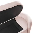 thumbnail image 6 of Accent Chair Bench, Pink, Velvet, Living Kitchen Cafe Bistro Hospitality Restaurant, Modern Contemporary Boutique HB34373, 6 of 8