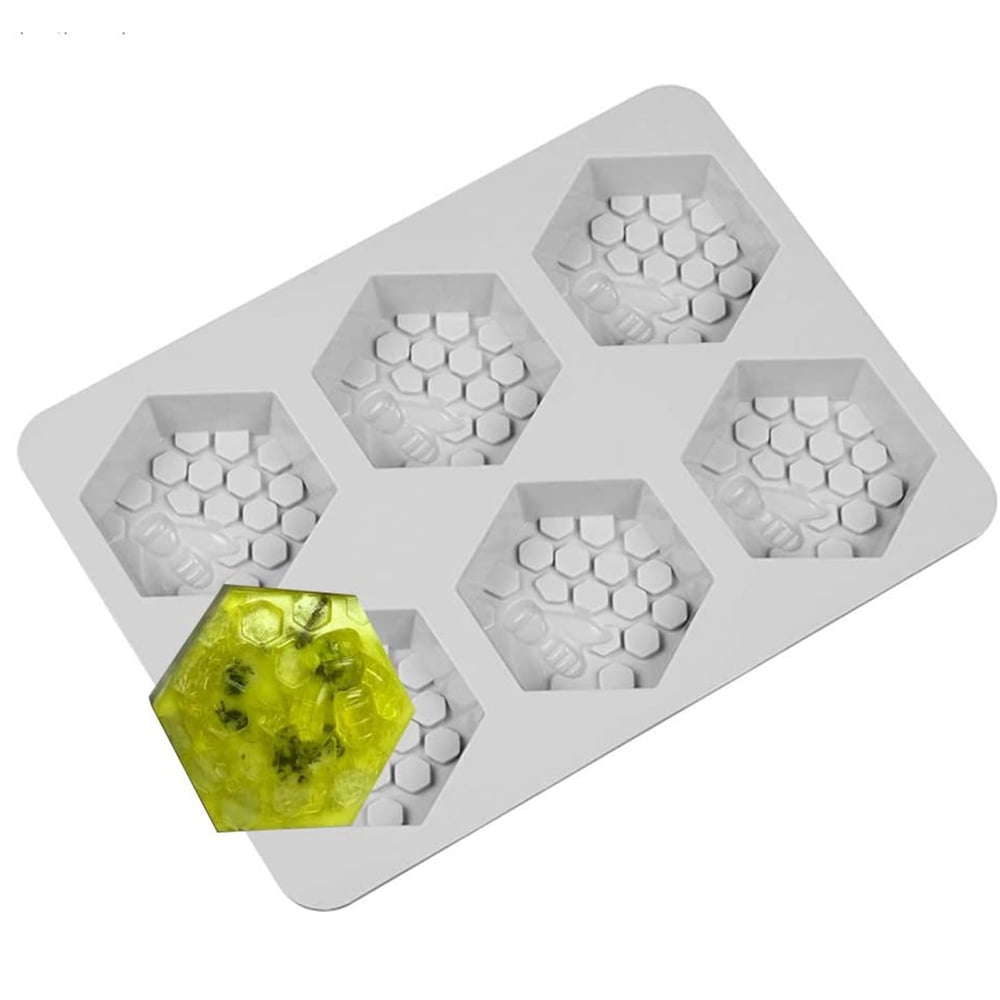 6-Cavity Silicone Homemade Making Honey Bee Chocolate Cake Soap Mold Mould Tray 