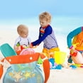 thumbnail image 2 of Kids Meshes Beach Storage Bag With Double Clasps And Marine Themed Design Family Beach Outing Essential For Sand Toy, 2 of 8