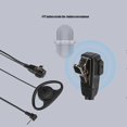 thumbnail image 3 of 2 pcs 1 Pin D Shape Earpiece with PTT Mic Headset for Motorola 2 Way Radios Walkie Talkie Accessory, 3 of 3