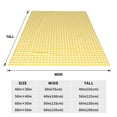 thumbnail image 3 of Balery Yellow Gingham Manta de Felpa Suave y Acogedora – Cobija de Franela Aterciopelada para Cama, Lavable y Cálida para Sofá, Mascotas, Transpirable-60"x50", 3 of 7