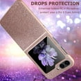 thumbnail image 5 of Compatible Glitter Case for Samsung Galaxy Z Flip 5 5G Case Screen Protector,Luxury Bling Rhinestone Diamond Case Samsung Flip 5 Case Cover,Phone Case for Samsung Galaxy Z Flip 5 Cases Rose Gold, 5 of 13