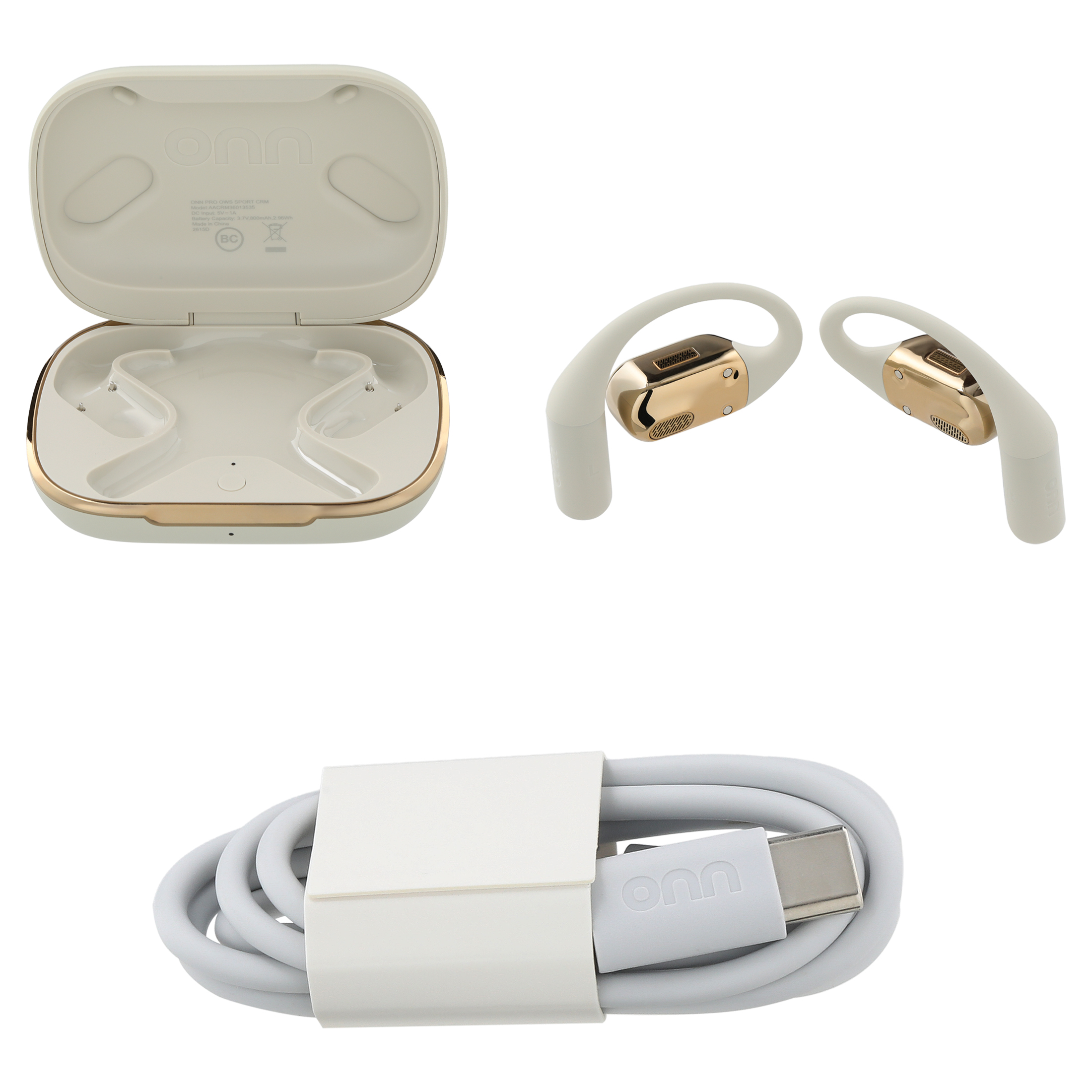 onn Audífonos inalámbricos de oído abierto Trekster Pro, blanco 2